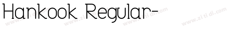 Hankook Regular字体转换